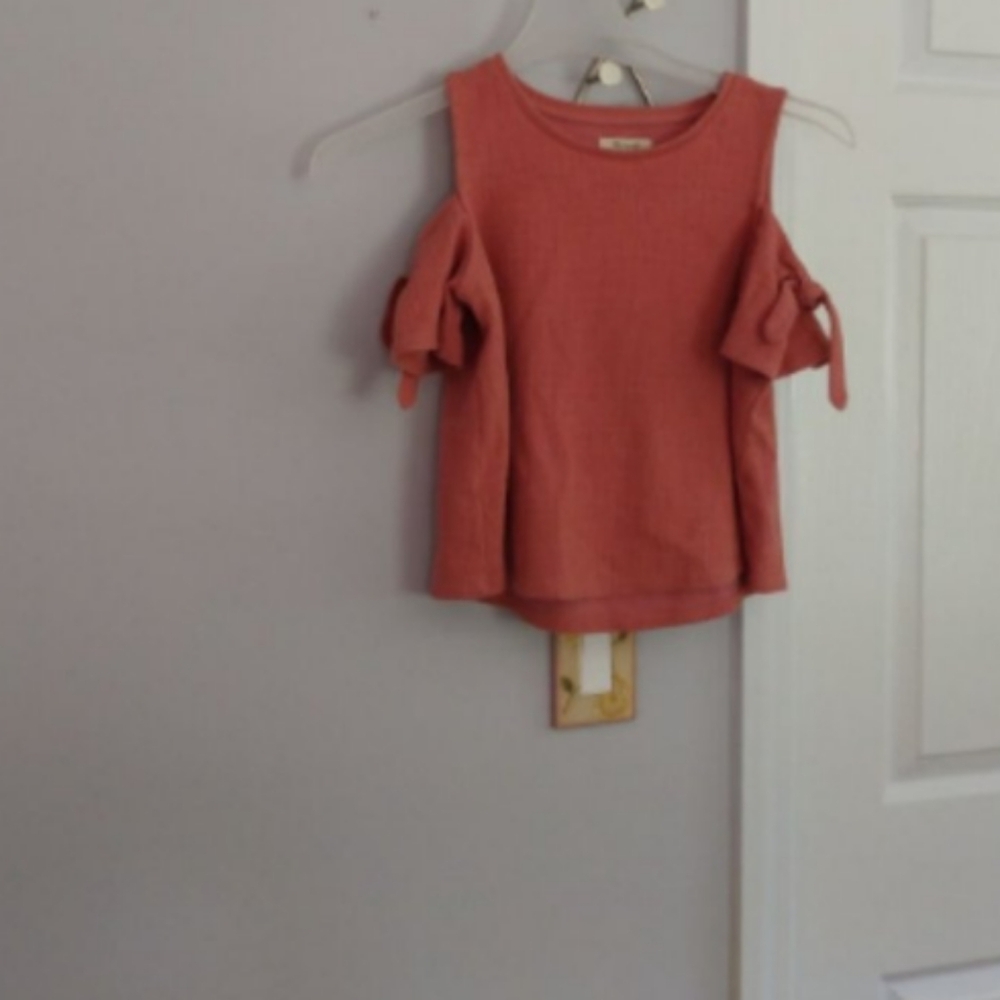 Madewell Womens Skylark Cold Shoulder Top Sz XXS